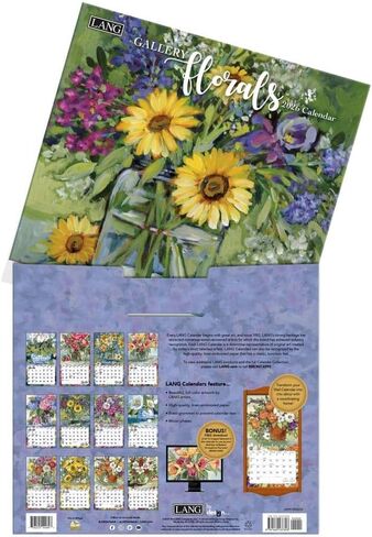 Lang Companies ، Gallery Florals 2026 Wall Calendar by Susan Winget ، 13.4 '× 12' '، تقويم مدته 12 شهرًا مع ملزمة in Saudi Arabia