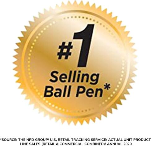 BIC Round Stic Xtra Life Blue Ballpoint Pens, Medium Point (1.0mm), 10-Count Pack of Bulk Pens, Flexible Round Barrel for Writing Comfort, No. 1 Selling Ballpoint Pens in Kuwait