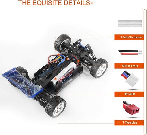 2S 4000mAh 7.4V 50C RC Lipo Battery Hardcase مع T Plug For Tamiya TT01 TT02 RC Truck Losi Slash Racing Hobby (2 Pack) in Saudi Arabia