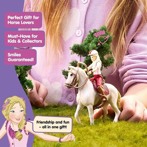 Schleich Horse Club - 6 PC Sofia and Blossom Playset - with Western Rider Action Figure and Horse Figurine - Kids Ages 5+ in Saudi Arabia