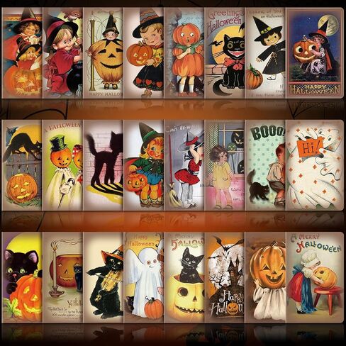Ctosree 24 Pack Halloween Mini Notepads 24 Styles Small Vintage Notebooks Supplies 5 x 3.2 Inches Pumpkin Memo Pad for Treat Halloween Stationery Gifts Birthday Party Favors in Saudi Arabia