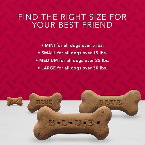 Blue Buffalo Bones Natural Crunchy Dog يعامل Mini Dog Biscuits لحوم البقر ، 12 أوقية. حقيبة ، 4 عدد in Saudi Arabia