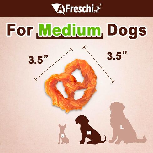 A Freschi srl® All-Natural Turkey Tendon for Dogs, Rope (M), 2 Count in Saudi Arabia
