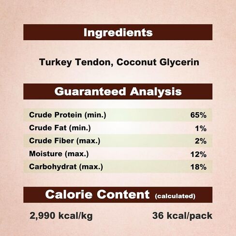 A Freschi srl® All-Natural Turkey Tendon for Dogs, Rope (M), 2 Count in Saudi Arabia