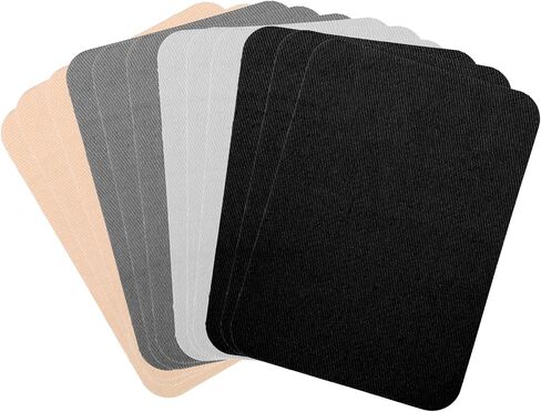 Iron on Patches for Fabric Repair 12 Pcs 4 x 3 Inches Cotton Iron on Patches for Clothing Inside & Outside Repair, Cotton Repairs Patch for Clothes Pants Mending and Decorating in Saudi Arabia