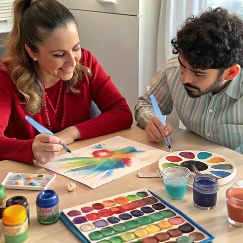 8pcs أقلام الفرشاة بالألوان المائية ، بفرشاة المياه القابلة لإعادة التعبئة قلم ألوان مائية مميزة لفنانين ألوان مائية. in Saudi Arabia