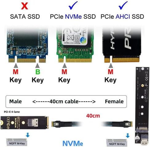 chenyang M.2 22x30mm to 22x80mm NVME M-Key NGFF Extension SSD Upgrade Adapter Compatible with ROG Ally Gaming in Kuwait