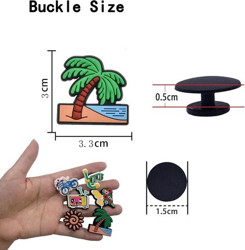 Bag Charm for Bogg Bag - Beach Bag Large DIY Charms Accessories, Simple Modern Southern Beach Tote Charms, Decorative Charm for Rubber Beach Bags Gift for Women Girls in Saudi Arabia