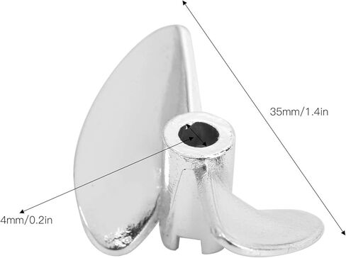 VGEBY Aluminium Alloy RC Boat 2 Blades Propeller, Suitable for Fei-Lun FT016 FT007 FT012 FT009 FT011 FT010 FT016, UDI, Corpe, Hongxun Street RC Boats in Saudi Arabia