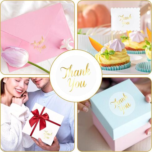120pcs حلو الشكر ، شكر ملصقات ، 2 بوصة 2 بوصة الذهب غلاف الذهب غلافية مقاومة للماء الملصقات ذاتية اللصق مستديرة ملصقات الهدايا لتغليف الأظرف مربعات الأكياس in Saudi Arabia