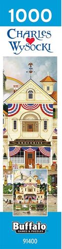 Buffalo Games - Charles Wysocki - يوم استقلال Lady Liberty - 1000 قطعة - لغز صعب مثالي لليالي اللعبة in Saudi Arabia