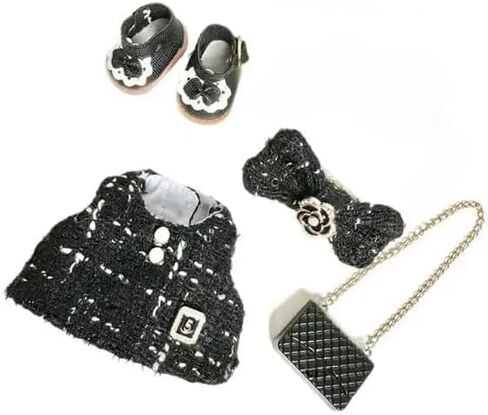 15 سم و 17 سم ملابس دمية مناسبة لـ Labubu 17cm 15cm Dolls Associaty No Doll فقط ملابس فقط 17 سم Labubu 1bag+1shoes+1dress+1hairband لا دمية in Kuwait