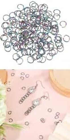 CHGCRAFT 200Pcs Stainless Steel Jump Rings 6mm Rainbow Color 304 Plating Open Jump Rings for Necklace Bracelet Earrings Making, 20 Gauge in Saudi Arabia