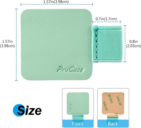 (5 Pack) Pen Loop Holder for Notebooks Journals Planners Tablet Case, Self Adhesive Leather Pencil Holder with Elastic Loop for Pens, Apple Pencil, Stylus Pen -Black in Kuwait