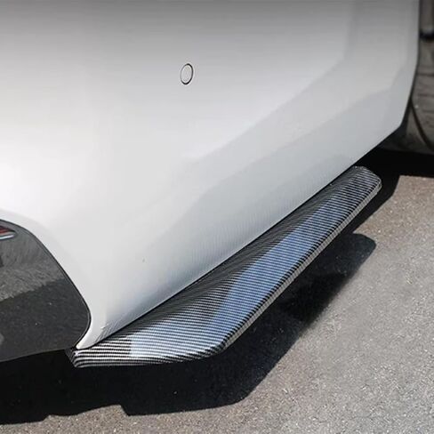 Rear Bumper Diffuser Spoilers Cars for Toyota bZ4X 2022 2023 2024, Anti Scratch Rear Wrap Angle Protector Exterior Decoration Car Accessories,Black in Saudi Arabia