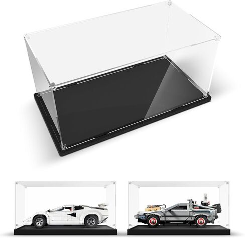 علبة عرض أكريليك لـ LEGO 10295 Porsche 911 Model Car ، صندوق عرض واضح للغبار متوافق مع سيارات Lego Diecast Model 10300 42123 10290 21328 10282 in Kuwait