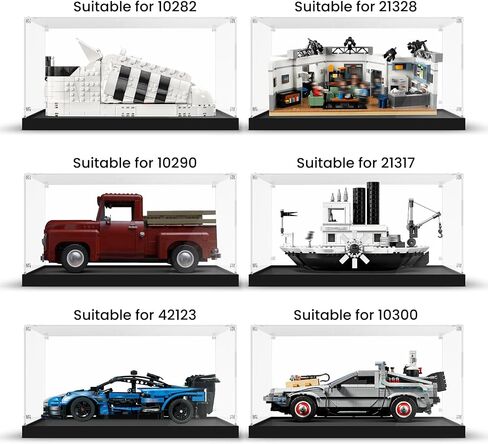 علبة عرض أكريليك لـ LEGO 10295 Porsche 911 Model Car ، صندوق عرض واضح للغبار متوافق مع سيارات Lego Diecast Model 10300 42123 10290 21328 10282 in Kuwait