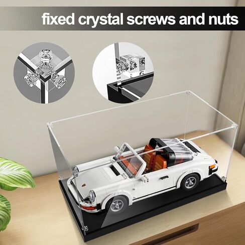 علبة عرض أكريليك لـ LEGO 10295 Porsche 911 Model Car ، صندوق عرض واضح للغبار متوافق مع سيارات Lego Diecast Model 10300 42123 10290 21328 10282 in Kuwait