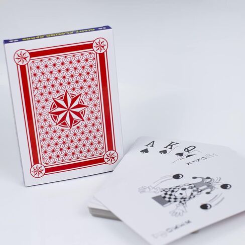 Jumbo Giant Play Card Deck - 5 × 7 بوصة بوكر كبير لكبار السن مجموعة بطاقات لعبة كبيرة كبيرة الحجم جسر يلعب بطاقات لعبة البوكر الضخمة لمتعة عائلة مناسبة لجميع الأعمار in Saudi Arabia