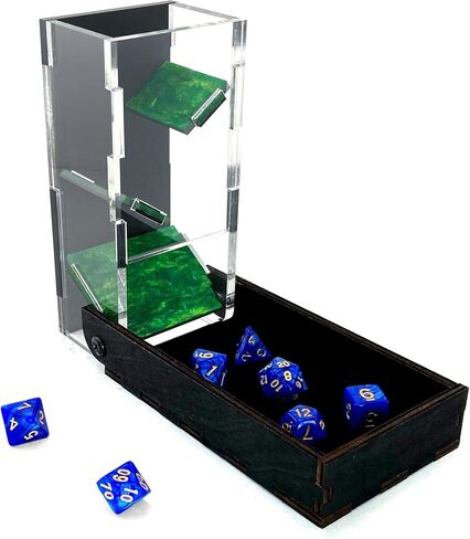 C4Labs Colour Lux Drawbridge Dice Tower - Verdant Green in Saudi Arabia