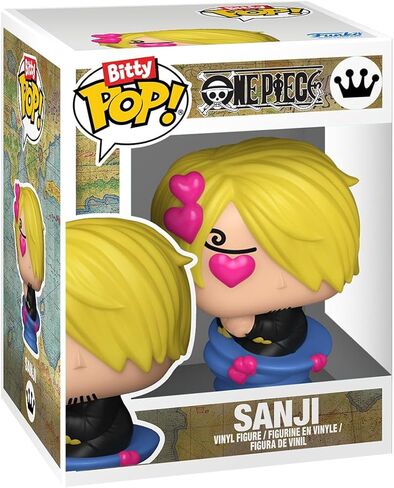 Funko bitty pop! قطعة واحدة - Sanji ، و Zeff ، و Kreig ، وشكل Mini Mini المفاجئ - 0.9 بوصة (2.2 سم) قابلة للتحصيل - رف عرض قابل للتكديس - فكرة الهدية - أكياس الحفلات - Cake Topper in Saudi Arabia