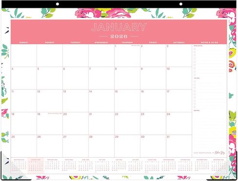 2026 Blue Sky Day Designer Desment Calendar ، 22 "× 17" ، Peyton White ، من يناير إلى ديسمبر ، 103631 in Saudi Arabia
