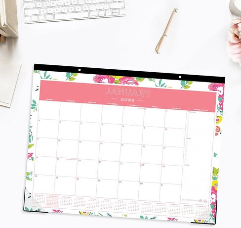2026 Blue Sky Day Designer Desment Calendar ، 22 "× 17" ، Peyton White ، من يناير إلى ديسمبر ، 103631 in Saudi Arabia