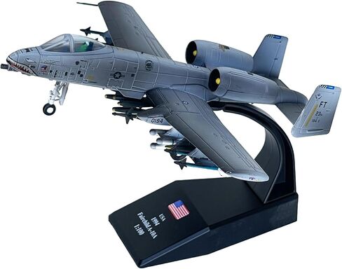 A10 Warthog Model 1:100 Scale Thunderbolt-II Military Airplane Metal Diecast Fighter A10 Warthog Model Kit for Gift and Collection in Saudi Arabia