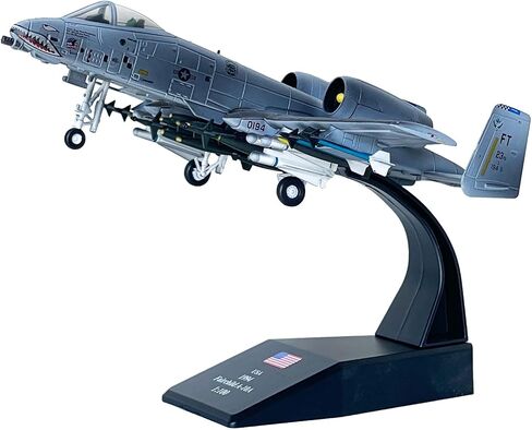 A10 Warthog Model 1:100 Scale Thunderbolt-II Military Airplane Metal Diecast Fighter A10 Warthog Model Kit for Gift and Collection in Saudi Arabia