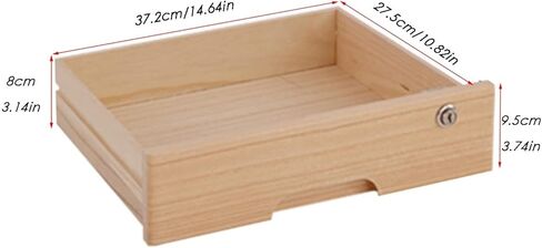 Desktop File Cabinet - Solid Wood Desktop Drawer Cabinet, Desktop Storage Cabinet/Data Cabinet, Desktop Storage Box with Drawers, with Lock Flat File Cabinet Storage(A,2 Drawer) in Kuwait