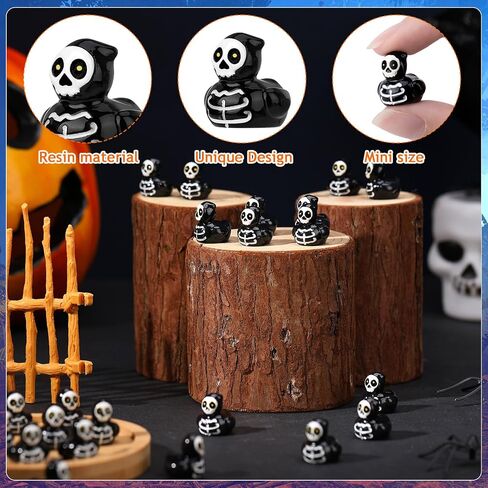24 PCS Halloween Mini Resin Ducks ، Miniature Halloween Duck Tore in Kuwait