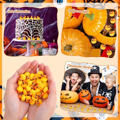 24 PCS Halloween Mini Resin Ducks ، Miniature Halloween Duck Tore in Saudi Arabia