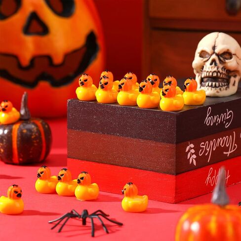 24 PCS Halloween Mini Resin Ducks ، Miniature Halloween Duck Tore in Saudi Arabia