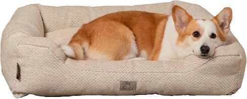 Furry's Paradise Cuddler Waterproof Bolster Pet Bed with Recycled Fibers and Non-Slip Bottom. (Blown Dandelions, Orthopedic Large) in Saudi Arabia