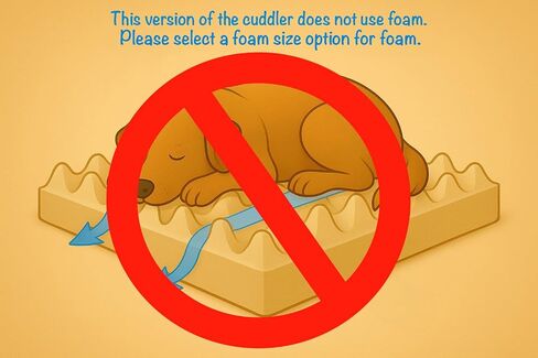 Furry's Paradise Cuddler Waterproof Bolster Pet Bed with Recycled Fibers and Non-Slip Bottom. (Blown Dandelions, Orthopedic Large) in Saudi Arabia
