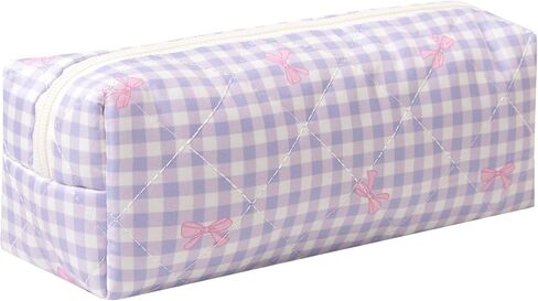 قلم القلم القلم الحاضن Office College School Storage Bag Bage Boac Box Organizer Makeup Pouch Cosmetic Bag Case Cute Pen Case for Girls Boys Kids (Pink Floral Prints) in Kuwait
