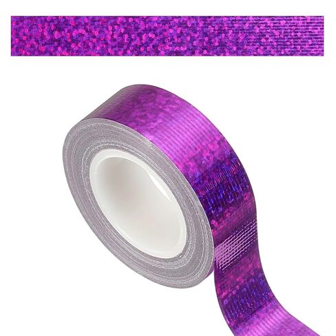 PATIKIL 2Roll Prism Tape, Decorative Tape for Crafts, Silver in Saudi Arabia