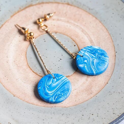 16Cavity 2'' Shiny Flat Circle Silicone Mold with Hole, Resin Circle Molds, Pendant/Earrings/Round Keychain Mold, Resin Keychain for Pet Tag Molds in Saudi Arabia