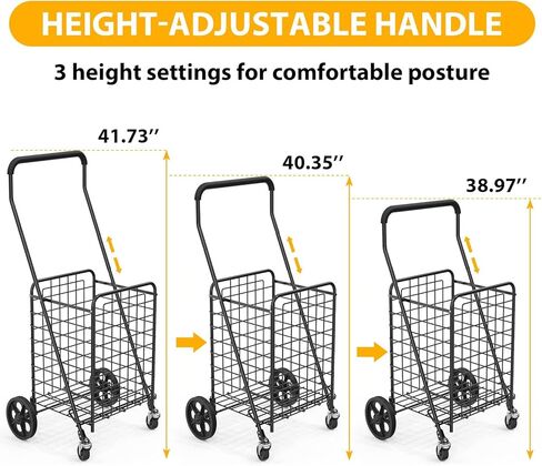 Handy Laundry Shopping Cart Liner, 14.7" X 13.2" X 20" Square Bottom, Fits Standard Shopping Cart, Cover and Adjustable Straps for Easy Secure Attachment, Made from Waterproof Material, Black in Kuwait