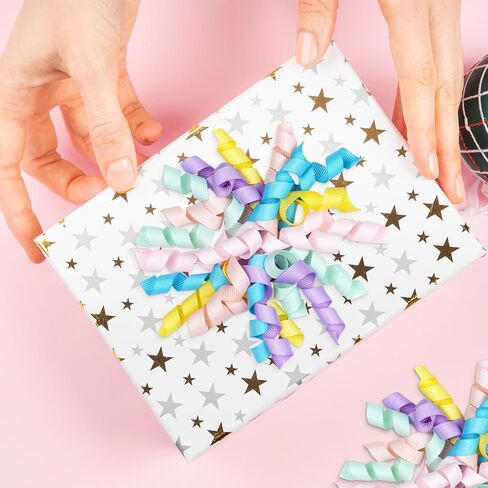YKW Pastel Gurly Gift Dows for Wrapping - 6 Pack Large 4 " in Saudi Arabia