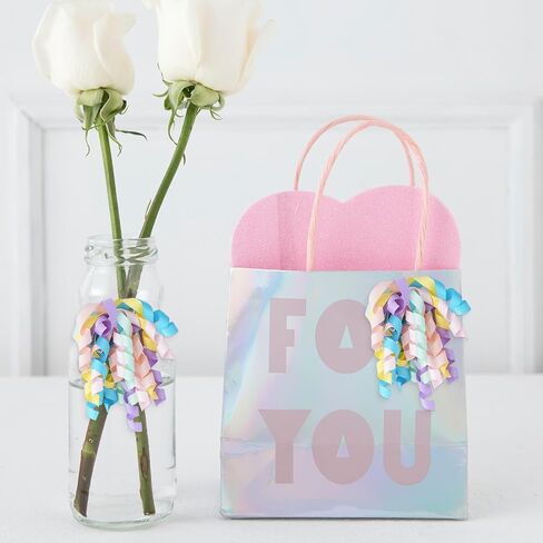 YKW Pastel Gurly Gift Dows for Wrapping - 6 Pack Large 4 " in Saudi Arabia