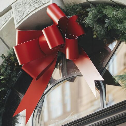 MECCANIXITY 5Pcs 8 Inch Metallic Large Big Pull Bow Gift Wrapping Bows Ribbon for Wedding Car Baskets Presents Christmas Bow, Dark Blue in Saudi Arabia