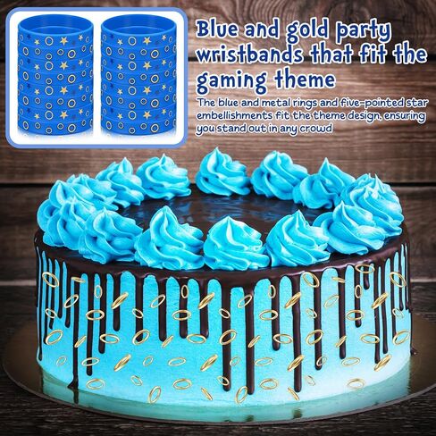 Chunful 24pcs Cartoon Cookie Birthday Party Decorations Bracelets Cookie Silicone Wristband Cartoon Supplies Gift for Birthday Party Favors in Saudi Arabia