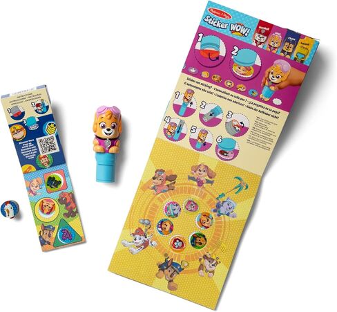 Melissa & Doug Sticker Wow! ™ Paw Patrol Skye Bundle: منصة نشاط من 24 صفحة ، وصياغة ملصقات ، 500 ملصق ، وسادة صغيرة ، وفنون وحرفية تململ لعبة in Saudi Arabia