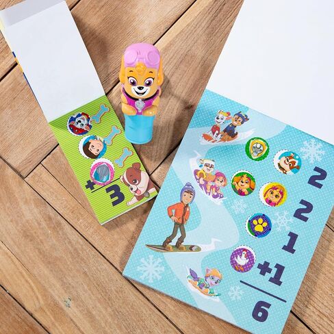 Melissa & Doug Sticker Wow! ™ Paw Patrol Skye Bundle: منصة نشاط من 24 صفحة ، وصياغة ملصقات ، 500 ملصق ، وسادة صغيرة ، وفنون وحرفية تململ لعبة in Saudi Arabia