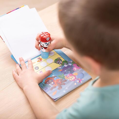 Melissa & Doug Sticker Wow! ™ Paw Patrol Marshall Bundle: منصة نشاط من 24 صفحة ، وصياغة ملصقات ، 500 ملصق ، وسادة صغيرة ، وفنون وحرف تململ لعبة Toy Collible in Saudi Arabia