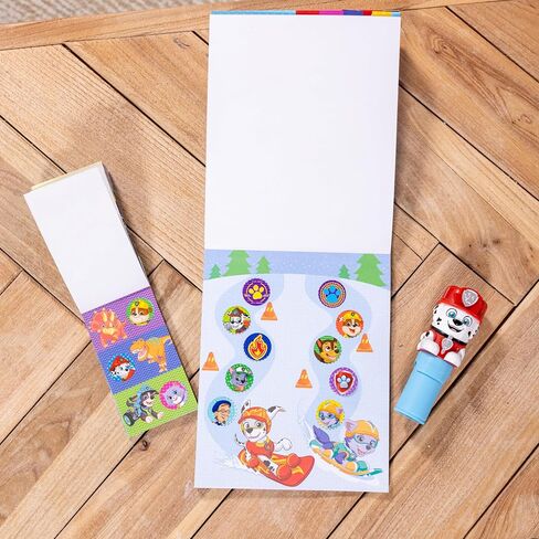 Melissa & Doug Sticker Wow! ™ Paw Patrol Marshall Bundle: منصة نشاط من 24 صفحة ، وصياغة ملصقات ، 500 ملصق ، وسادة صغيرة ، وفنون وحرف تململ لعبة Toy Collible in Saudi Arabia