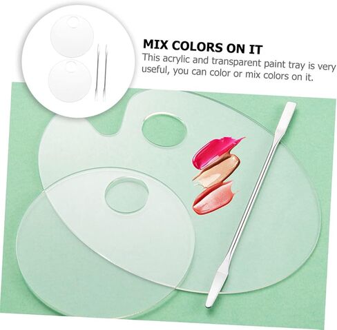 2sets Makeup Contour Palette Acrylic Eyeshadow Palette للبنين والفتيات البالغين ألوان فن الأظافر الإبداعية خلط in Kuwait