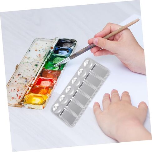 4Pcs Paint Trays Lightweight Color Mixing Palette for Gouache Oil and Watercolor Easy to Clean Artist Pigment Tray for Painters and Craft Enthusiasts in Saudi Arabia