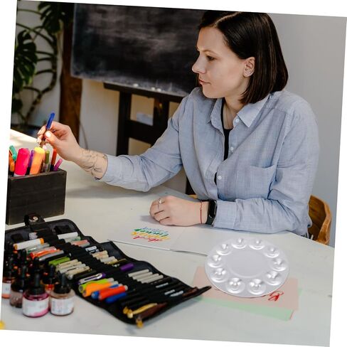 4Pcs Paint Trays Lightweight Color Mixing Palette for Gouache Oil and Watercolor Easy to Clean Artist Pigment Tray for Painters and Craft Enthusiasts in Saudi Arabia